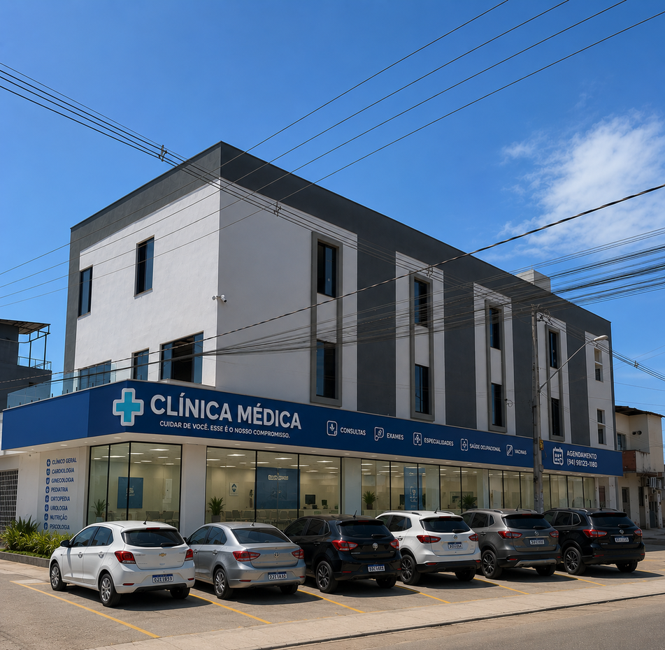 Ilustração de infraestrutura moderna do Edifício Itália em Marabá